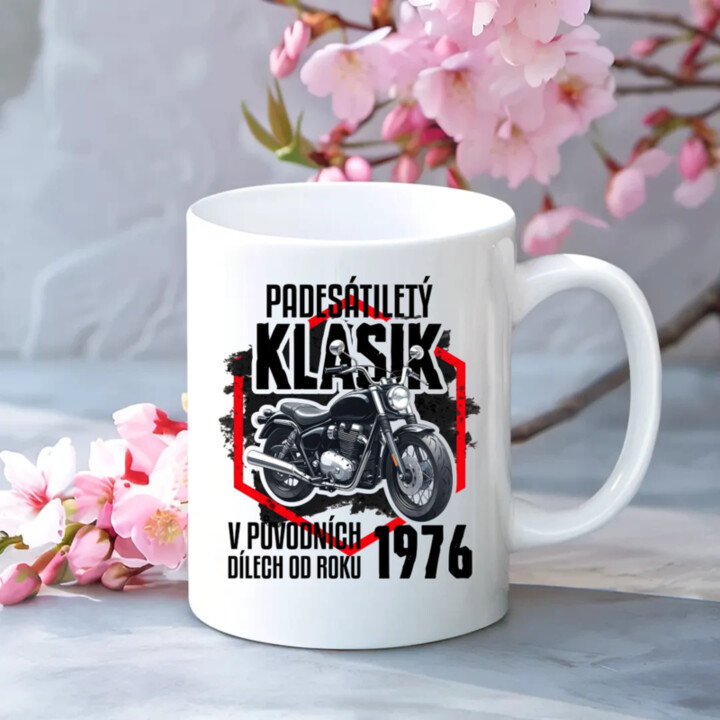 Padesátiletý klasik - v původních dílech od roku 1976 - hrnek s potiskem