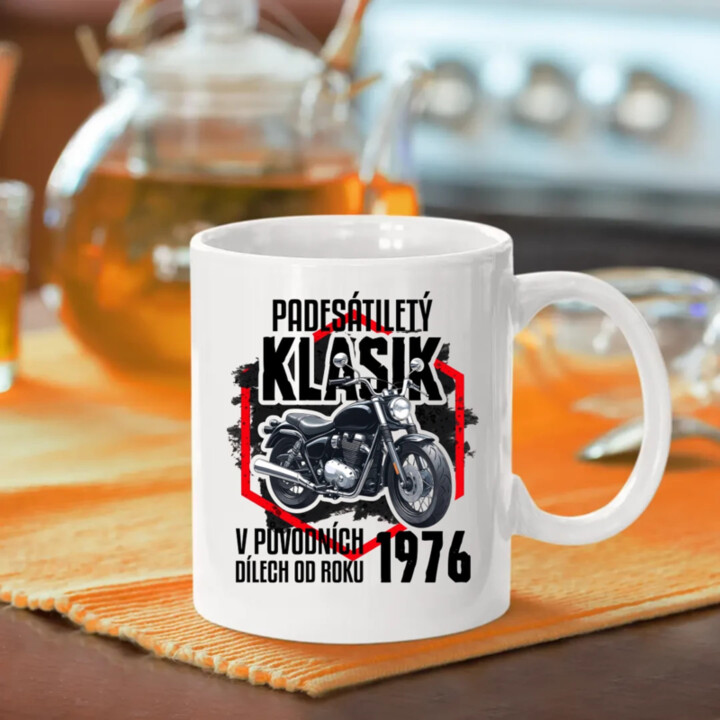 Padesátiletý klasik - v původních dílech od roku 1976 - hrnek s potiskem