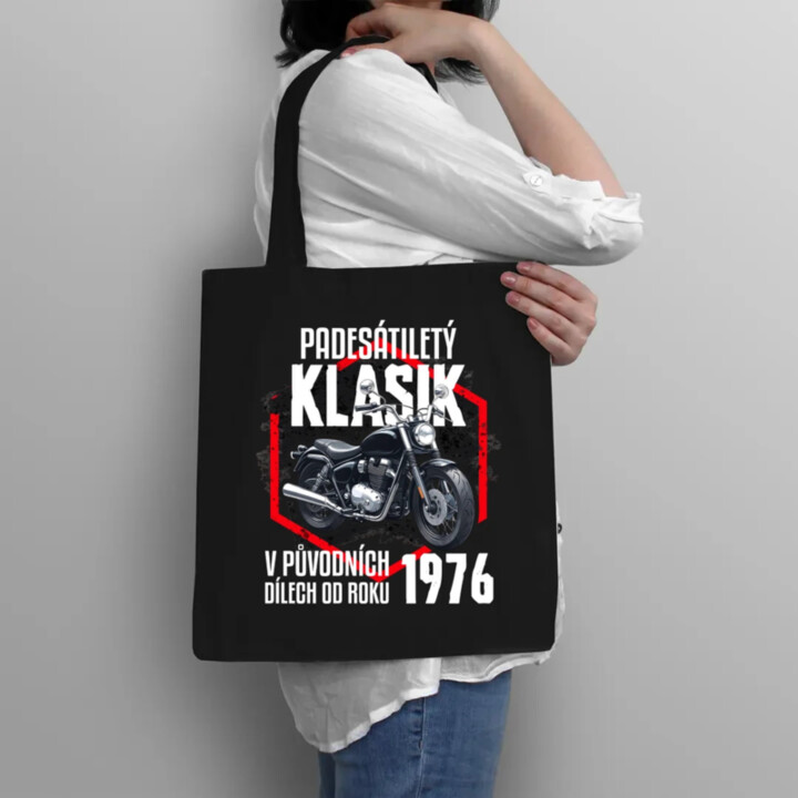 Padesátiletý klasik - v původních dílech od roku 1976 - taška s potiskem