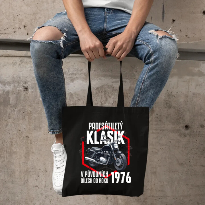Padesátiletý klasik - v původních dílech od roku 1976 - taška s potiskem