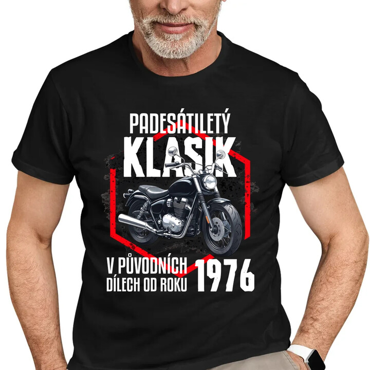 Padesátiletý klasik - v původních dílech od roku 1976 - pánské tričko s potiskem