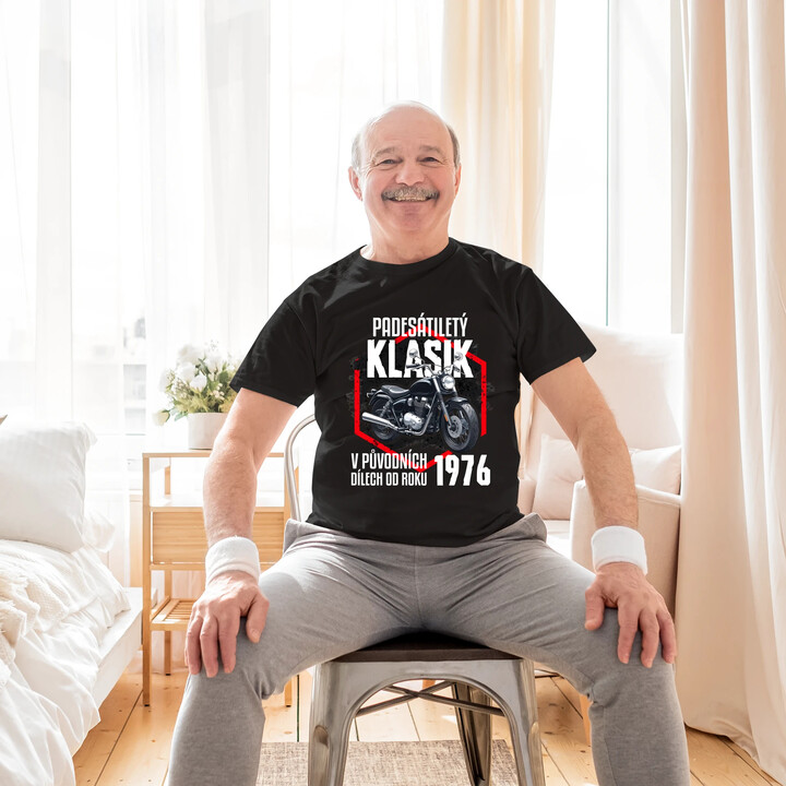 Padesátiletý klasik - v původních dílech od roku 1976 - pánské tričko s potiskem