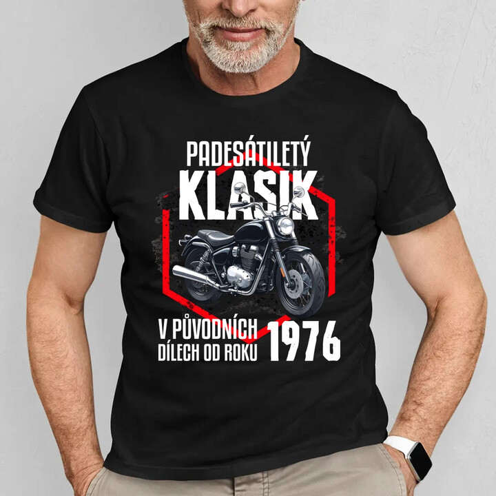Padesátiletý klasik - v původních dílech od roku 1976 - pánské tričko s potiskem