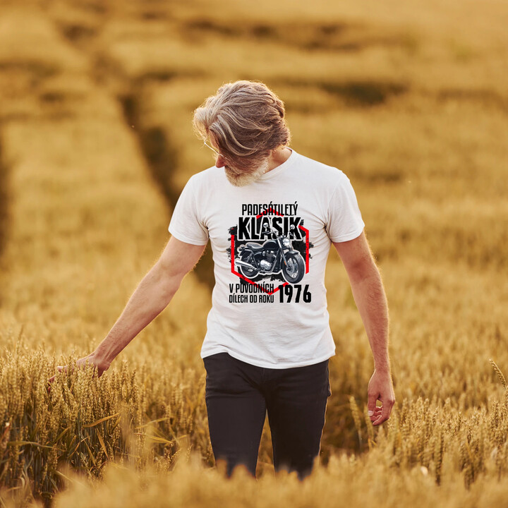 Padesátiletý klasik - v původních dílech od roku 1976 - pánské tričko s potiskem