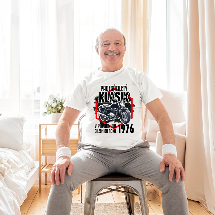 Padesátiletý klasik - v původních dílech od roku 1976 - pánské tričko s potiskem