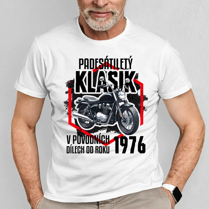 Padesátiletý klasik - v původních dílech od roku 1976 - pánské tričko s potiskem