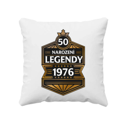 50 let - Narození legendy 1976 v2 - polštář s potiskem