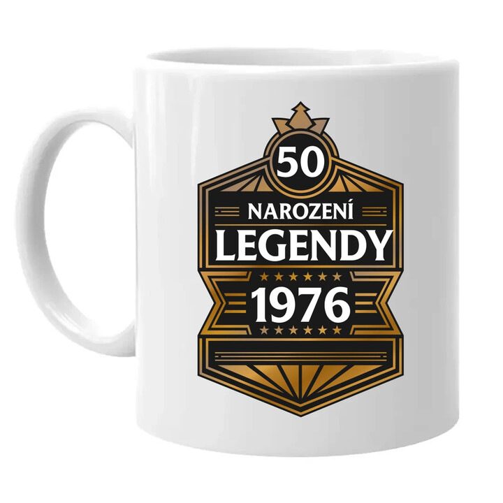 50 let - Narození legendy 1976 v2 - hrnek s potiskem