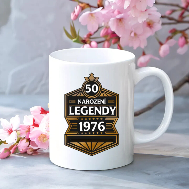 50 let - Narození legendy 1976 v2 - hrnek s potiskem