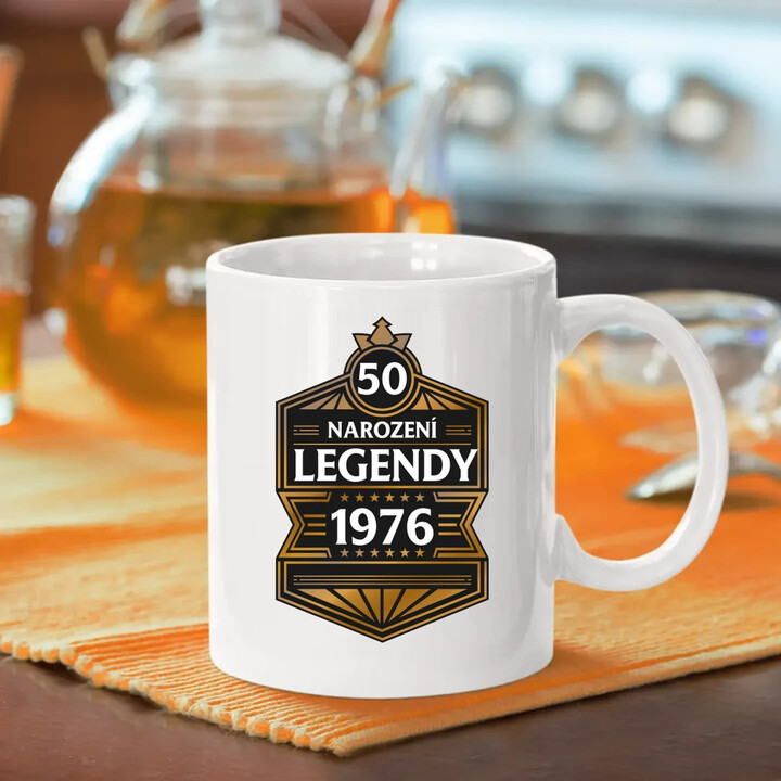 50 let - Narození legendy 1976 v2 - hrnek s potiskem