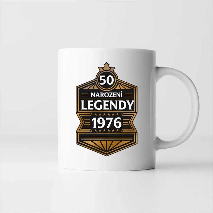 50 let - Narození legendy 1976 v2 - hrnek s potiskem