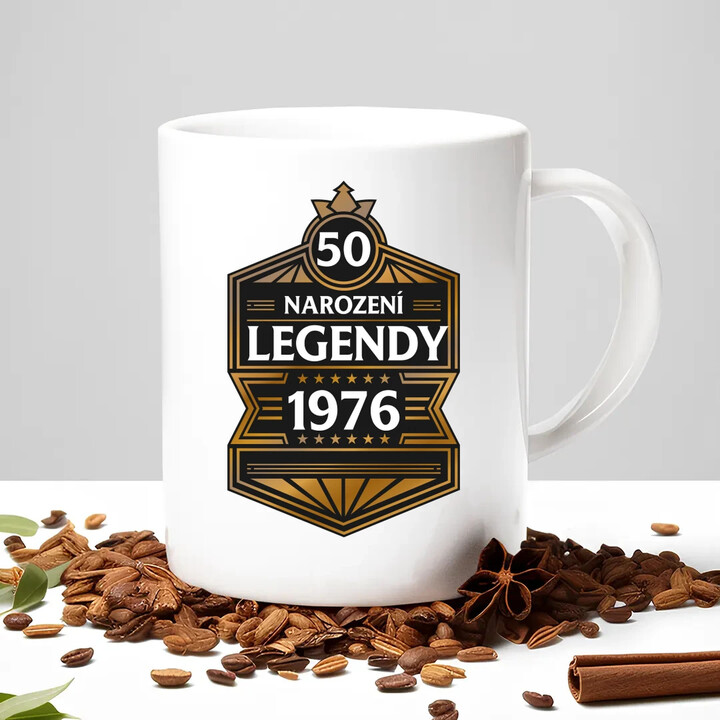 50 let - Narození legendy 1976 v2 - hrnek s potiskem