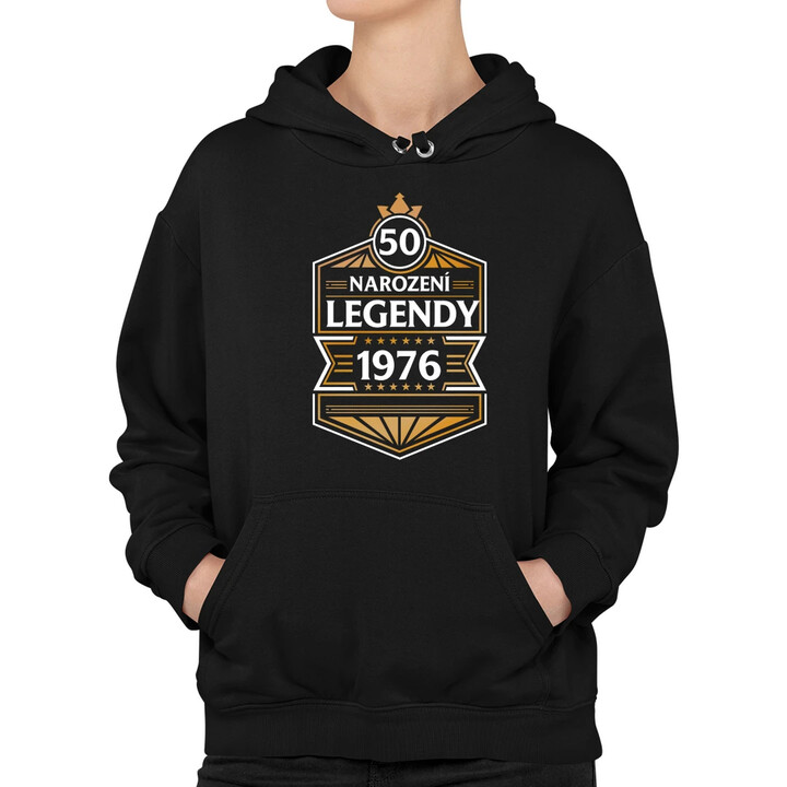 50 let - Narození legendy 1976 v2 - dámská mikina s potiskem