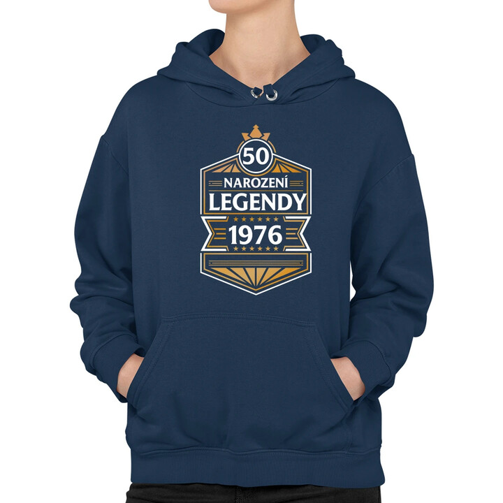 50 let - Narození legendy 1976 v2 - dámská mikina s potiskem