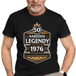 50 let - Narození legendy 1976 v2 - pánské tričko s potiskem