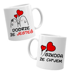 Dobře, že jsi - škoda, že č*rák - hrnek s potiskem