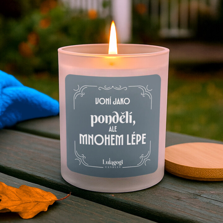 Voní jako pondělí, ale mnohem lépe – vonná svíčka jako dárek