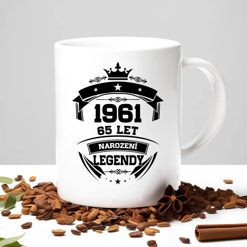 1961 Narození legendy 65 let - hrnek s potiskem
