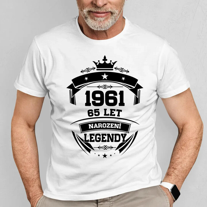 1961 Narození legendy 65 let - pánské tričko s potiskem