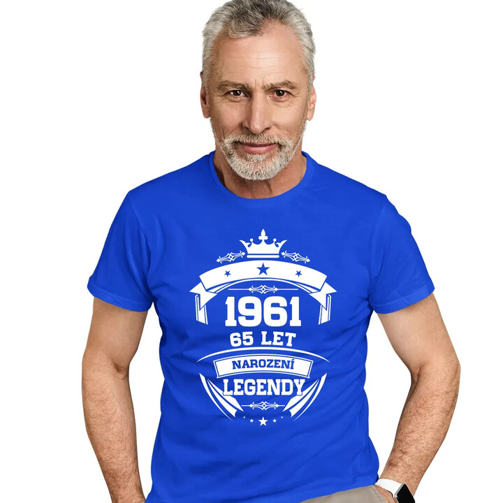 1961 Narození legendy 65 let - pánské tričko s potiskem