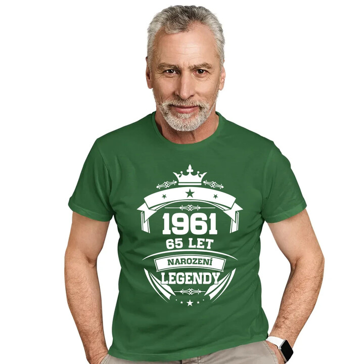 1961 Narození legendy 65 let - pánské tričko s potiskem