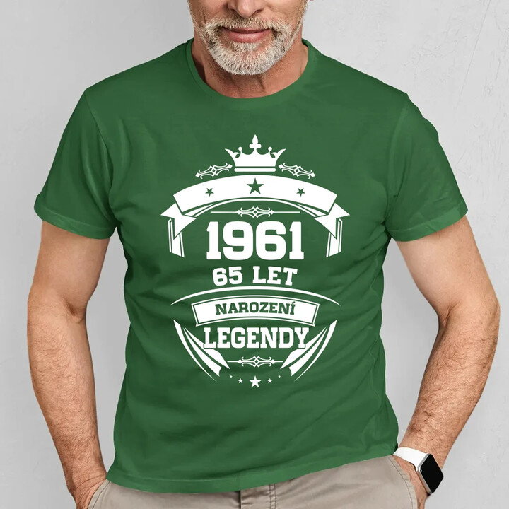 1961 Narození legendy 65 let - pánské tričko s potiskem