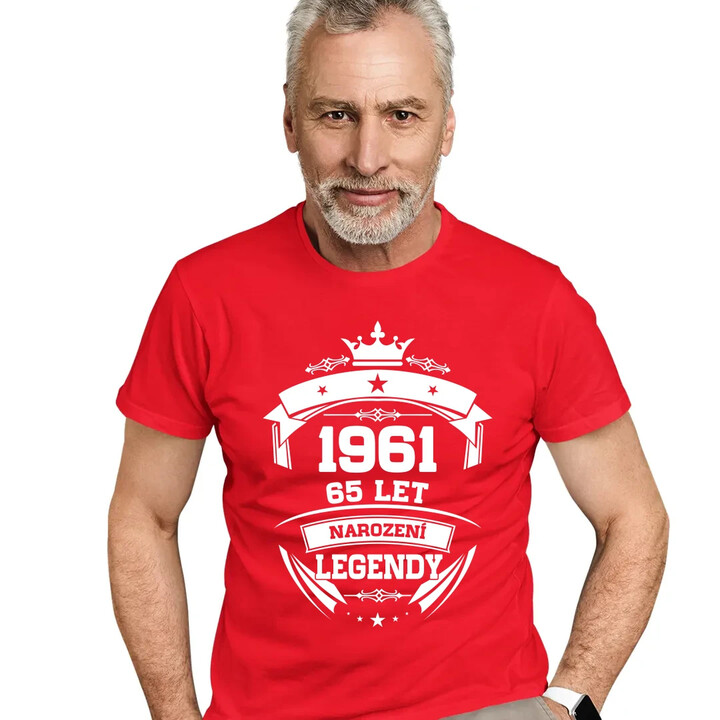 1961 Narození legendy 65 let - pánské tričko s potiskem