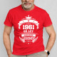 1961 Narození legendy 65 let - pánské tričko s potiskem