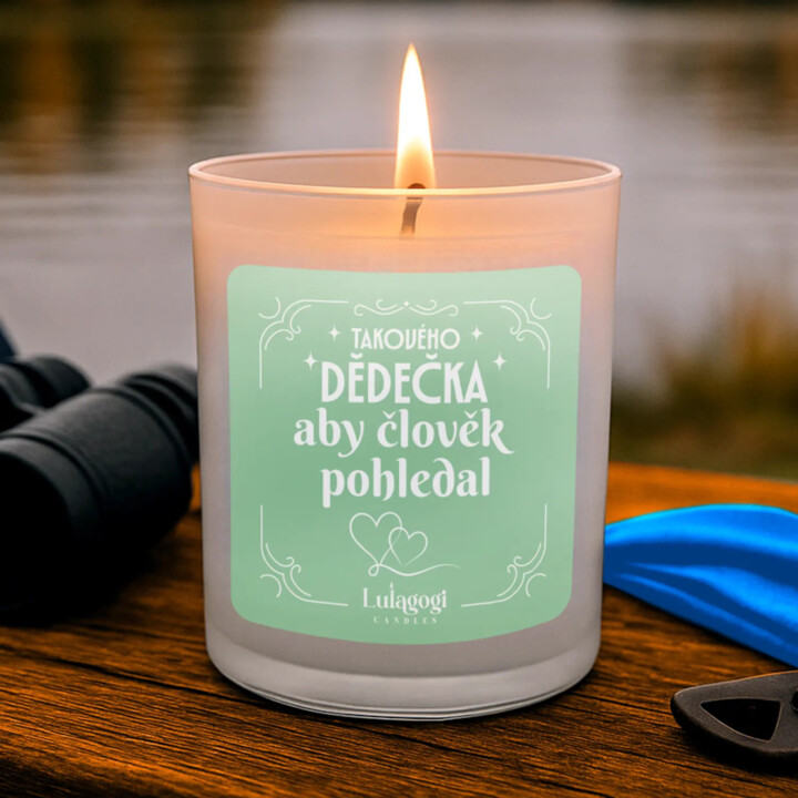 Takového dědečka aby člověk pohledal - vonná svíčka jako dárek