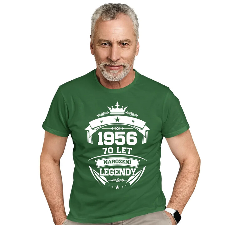 1956 Narození legendy 70 let - pánské tričko s potiskem