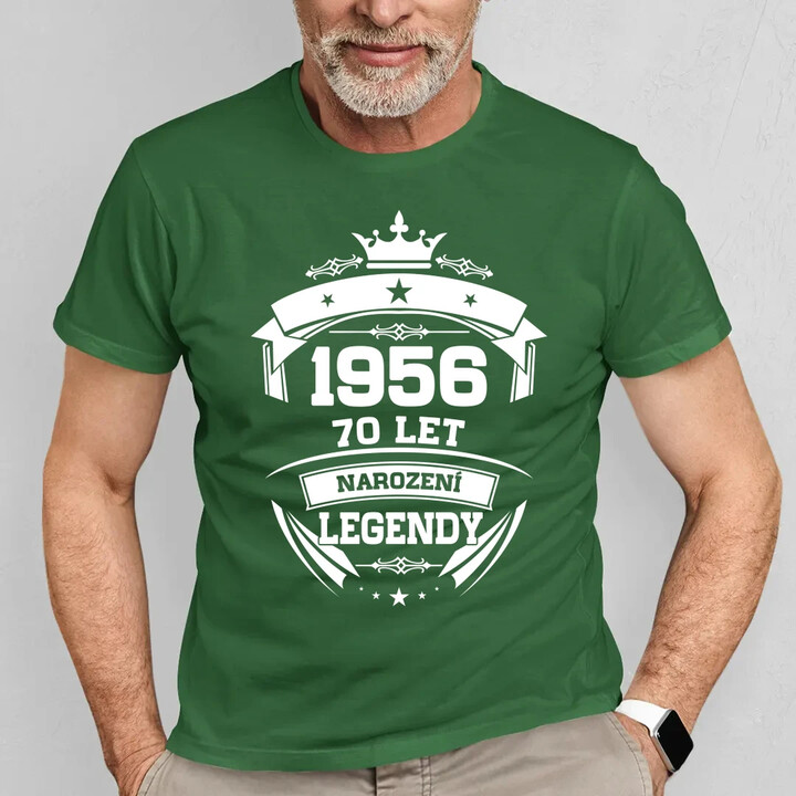 1956 Narození legendy 70 let - pánské tričko s potiskem