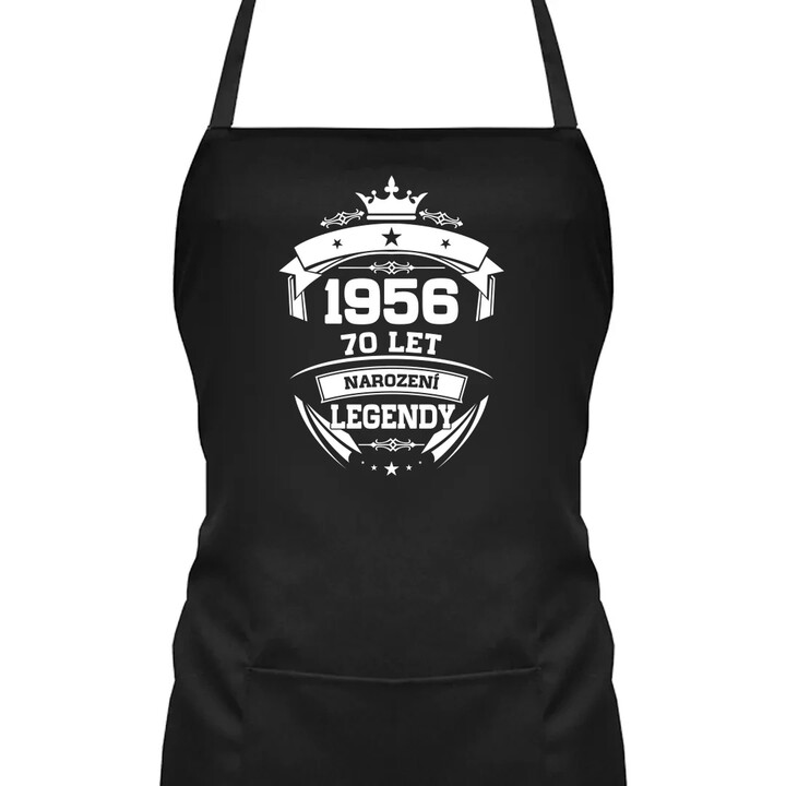 1956 Narození legendy 70 let - zástěra s potiskem