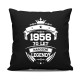 1956 Narození legendy 70 let - černý polštář s potiskem