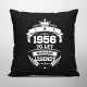 1956 Narození legendy 70 let - černý polštář s potiskem