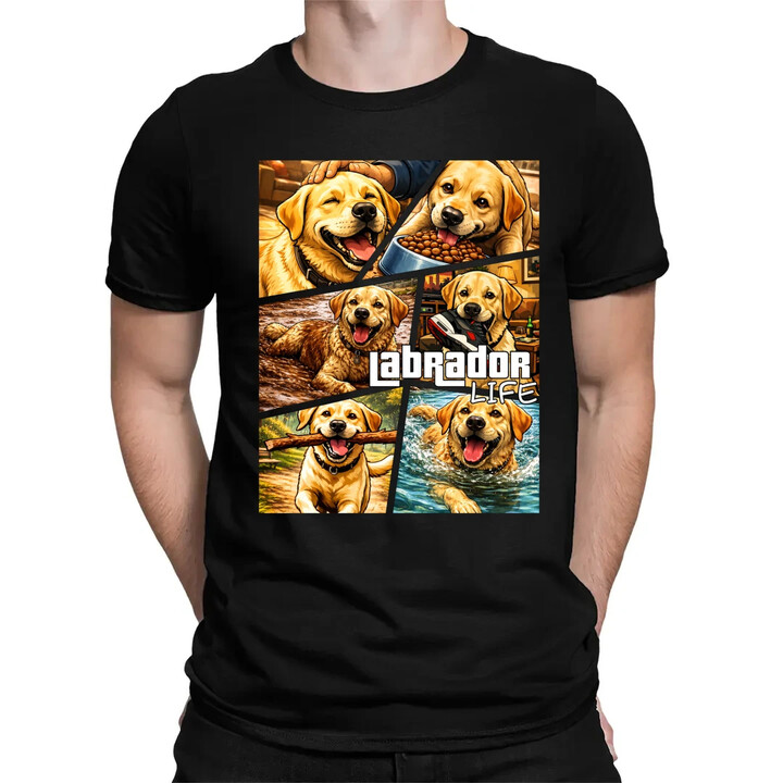 Labrador life - pánské tričko s potiskem