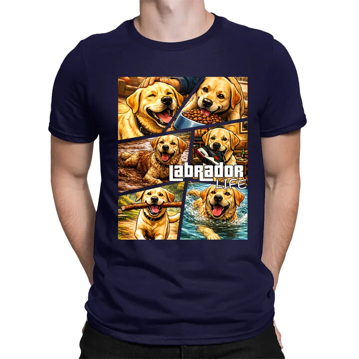 Labrador life - pánské tričko s potiskem