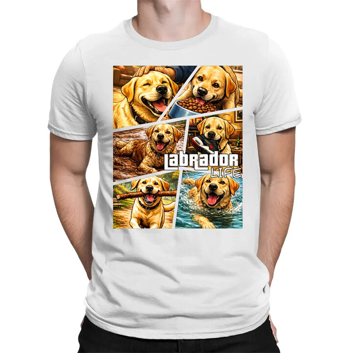 Labrador life - pánské tričko s potiskem