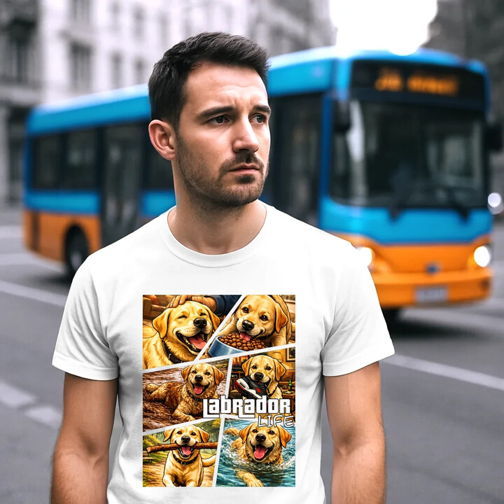 Labrador life - pánské tričko s potiskem