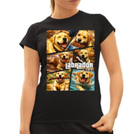 Labrador life  - dámské tričko s potiskem
