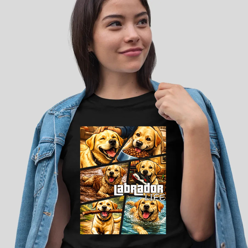 Labrador life - dámské tričko s potiskem