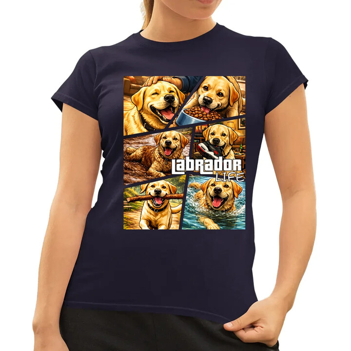 Labrador life  - dámské tričko s potiskem