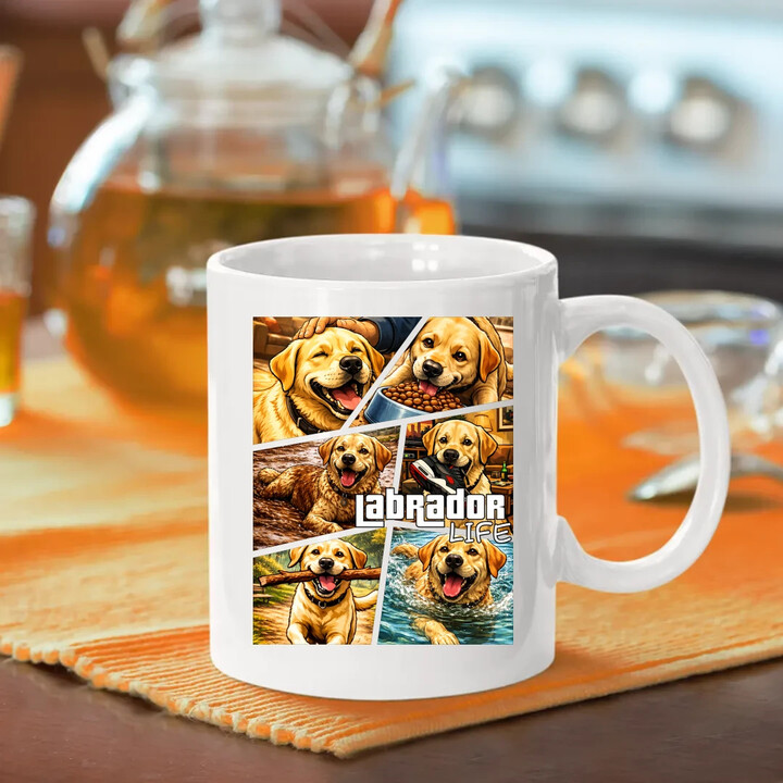 Labrador life - hrnek s potiskem