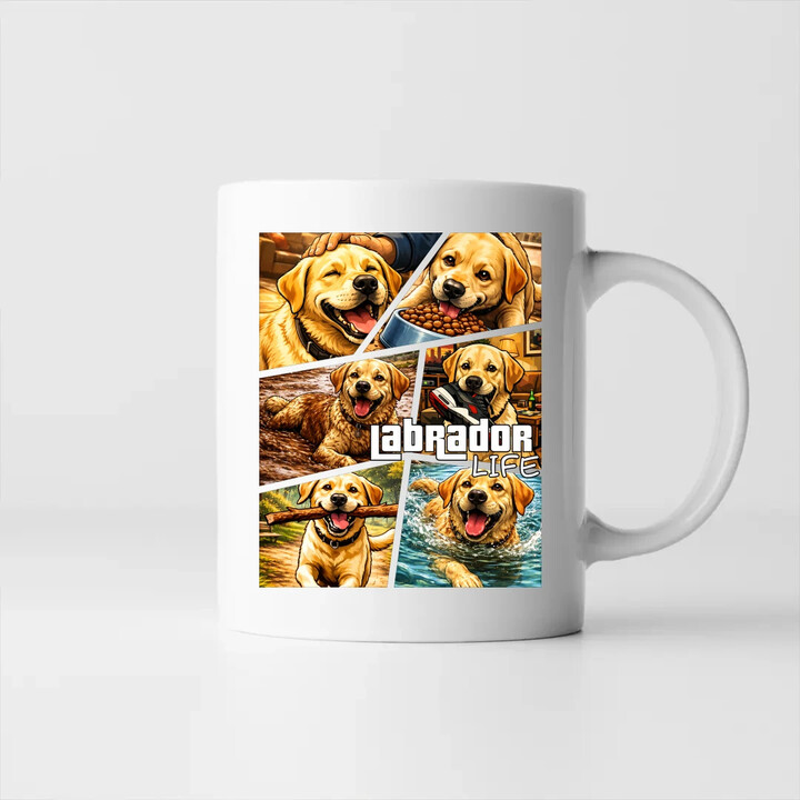 Labrador life - hrnek s potiskem