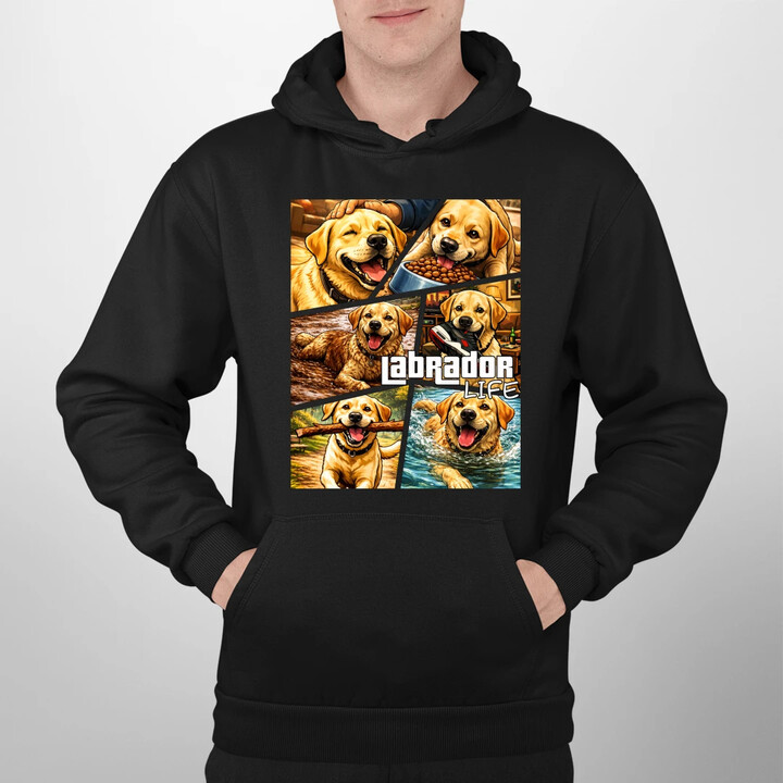 Labrador life - pánská mikina s potiskem