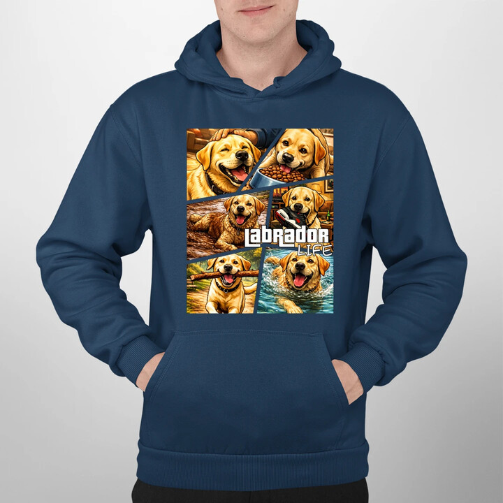 Labrador life - pánská mikina s potiskem