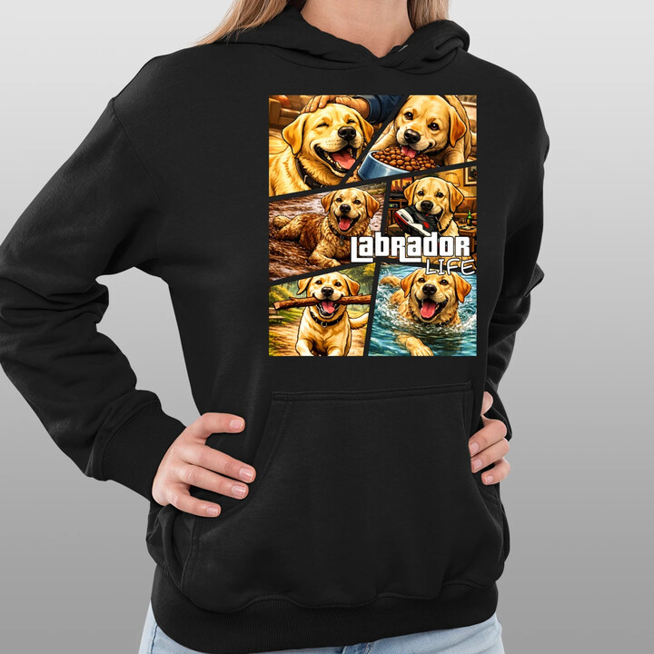 Labrador life - dámská mikina s potiskem