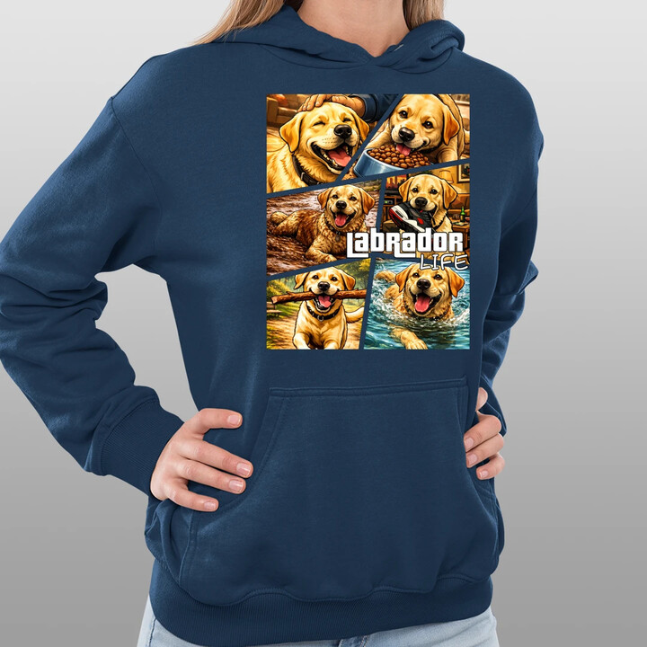 Labrador life - dámská mikina s potiskem