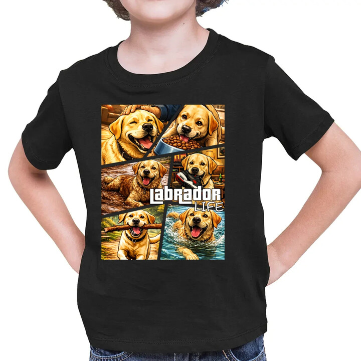 Labrador life - dětské tričko s potiskem