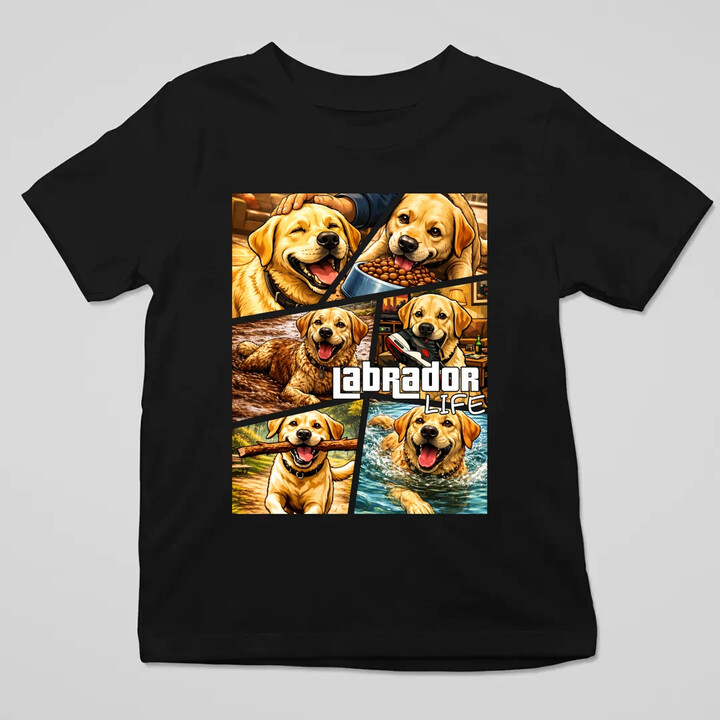 Labrador life - dětské tričko s potiskem