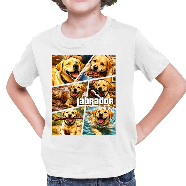 Labrador life - dětské tričko s potiskem